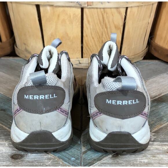 Merrell Siren Sport Tan Pink Leather Mesh Vibram Trail Hiking Shoes Womens 8.5 - Picture 5 of 10